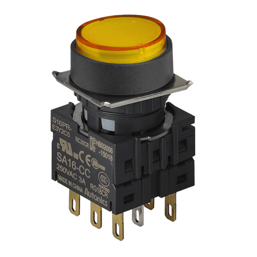 S16PR Series 16 mm Push Button Switches - Wention Control